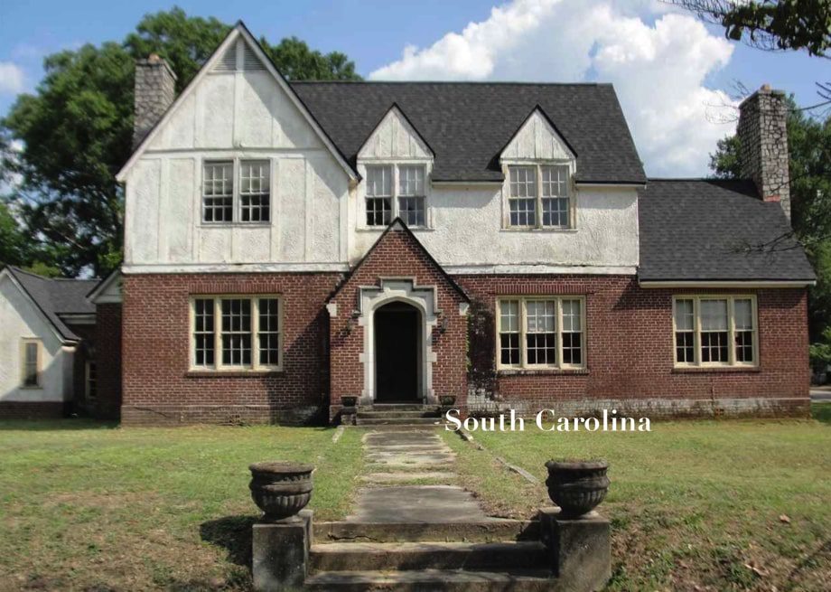 Circa 1930 South Carolina Tudor Revival on a Half Acre 100K Old