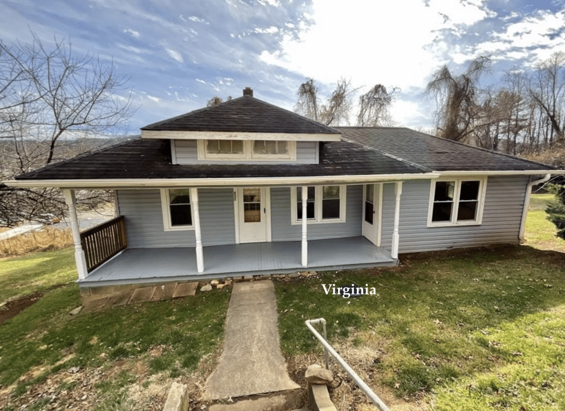 c.1947 Renovated Virginia Home For Sale Under 90K Old Houses Under 100K