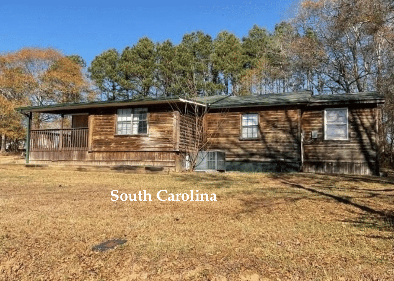 1960 South Carolina Home For Sale on a Half Acre Under 100K Old