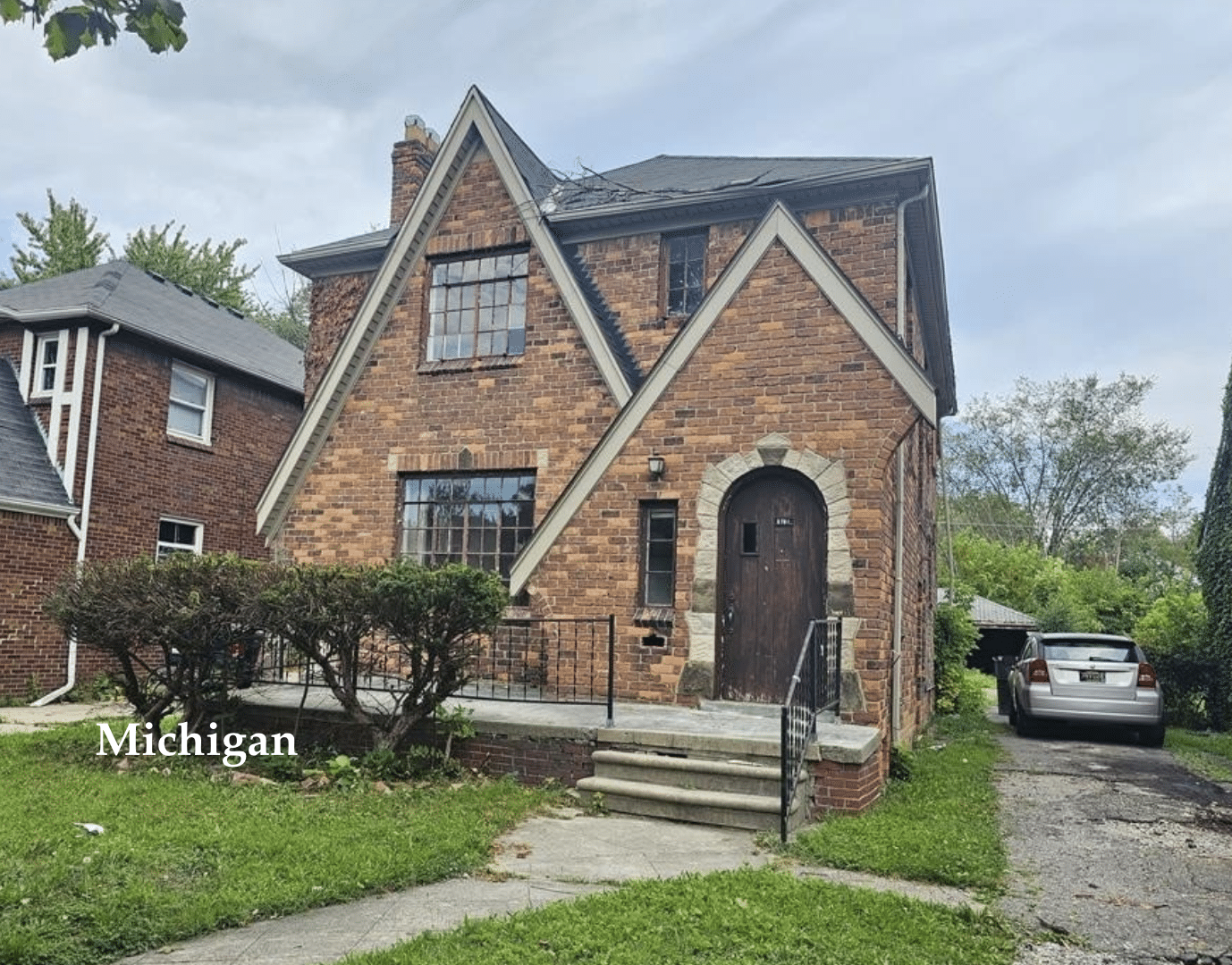 c.1934 Tudor Revival Home For Sale in Michigan Under 80K Old Houses