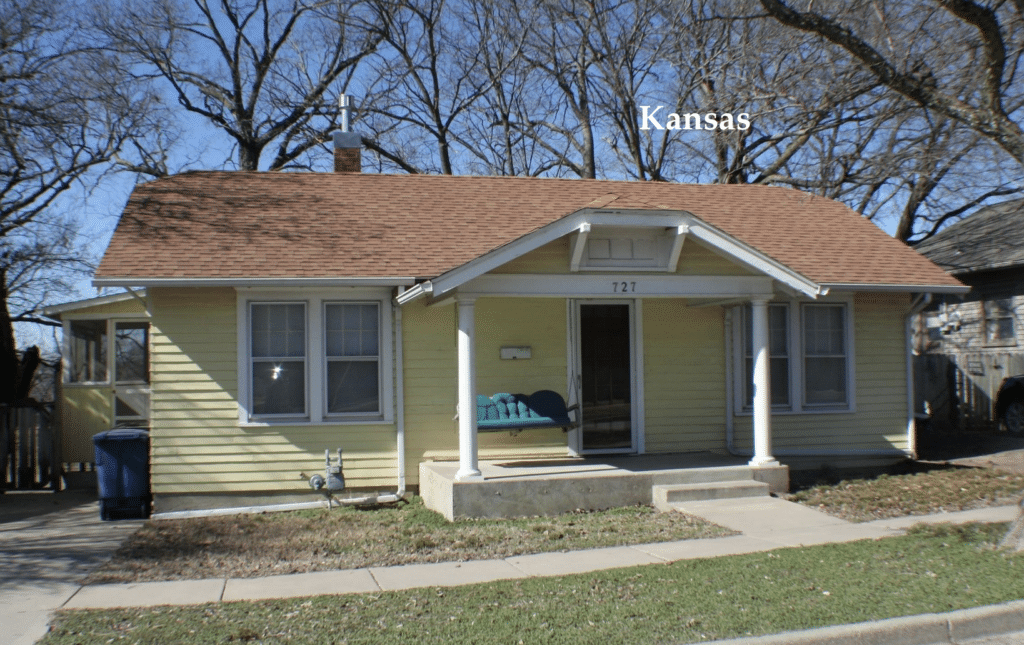 c.1920 Affordable Kansas Home For Sale 85K Old Houses Under 100K