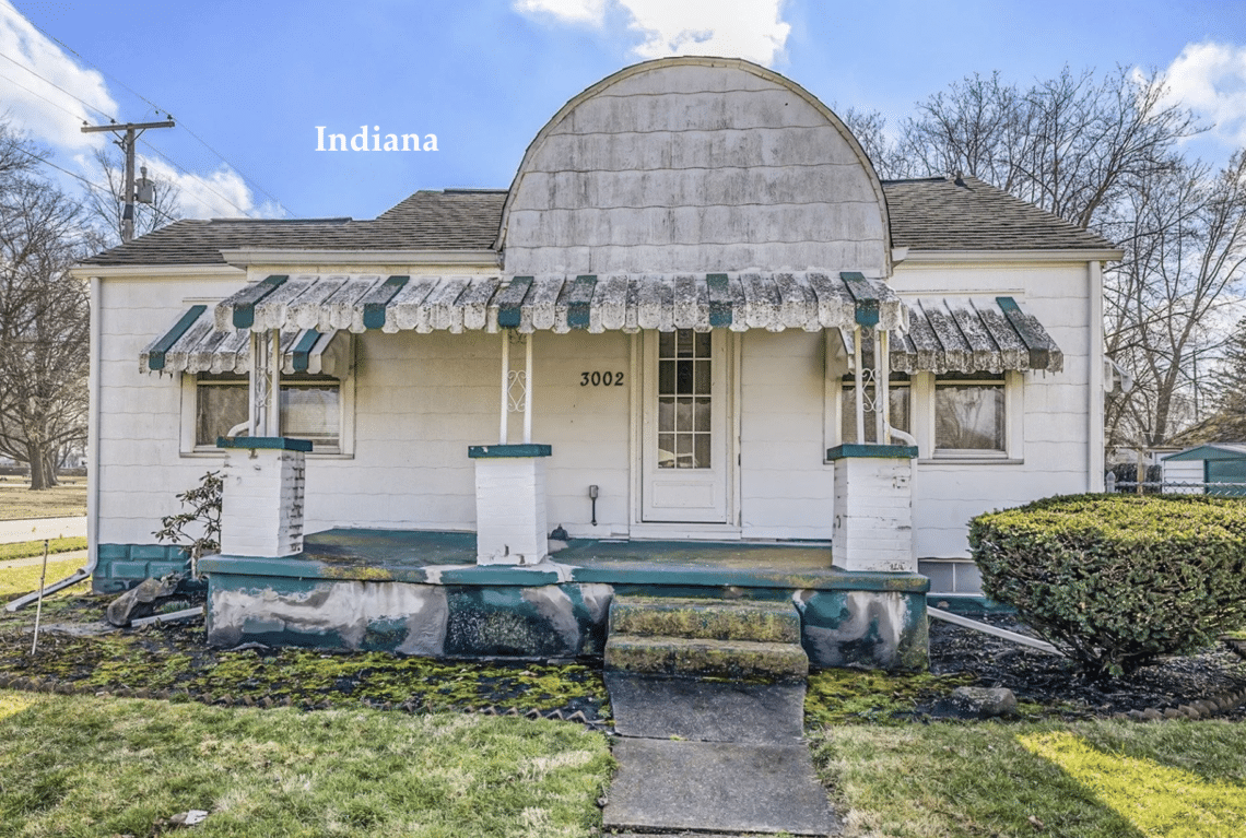 c.1929 Affordable Indiana Home For Sale 90K Old Houses Under 100K